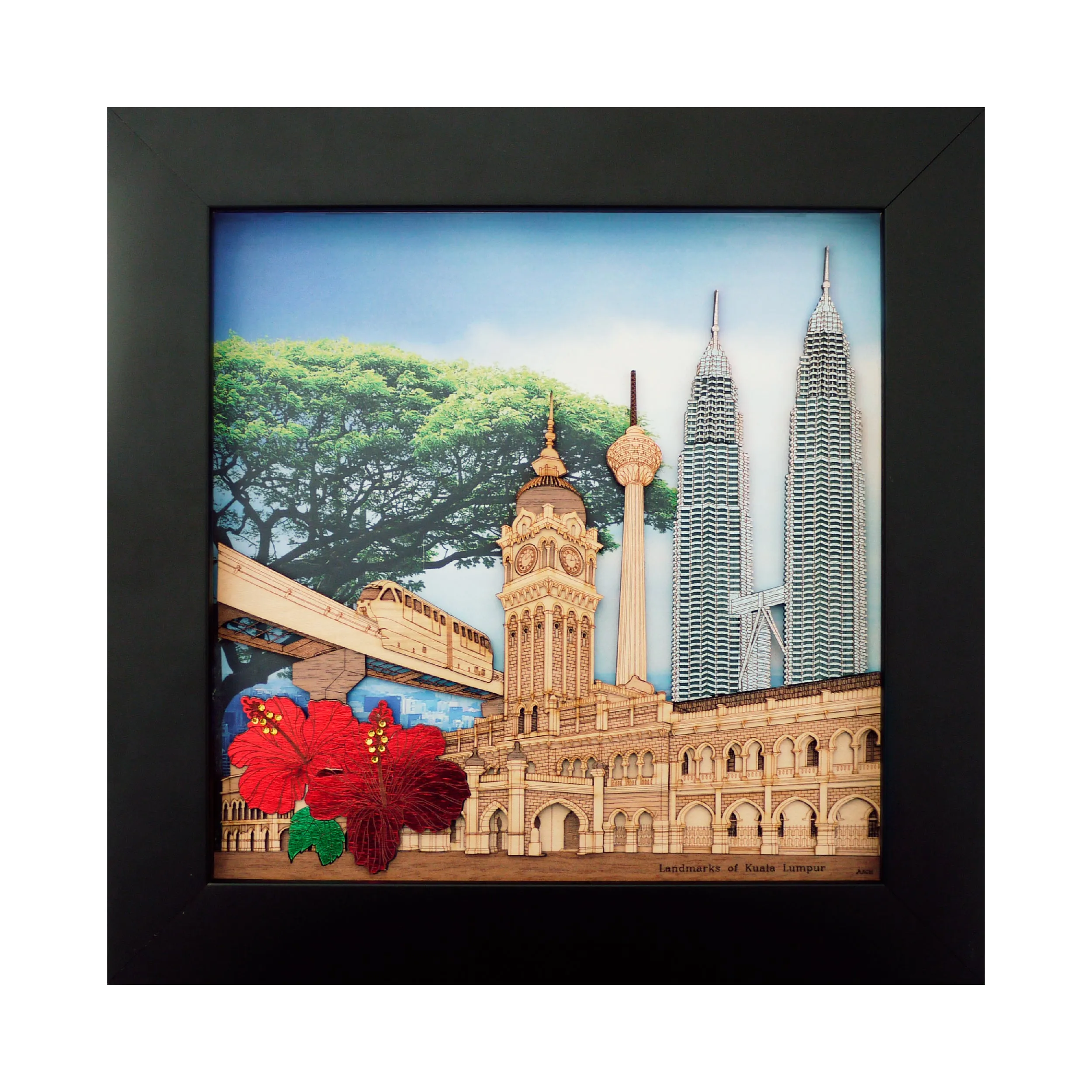 2-D Art Pieces - Landmarks of Kuala Lumpur