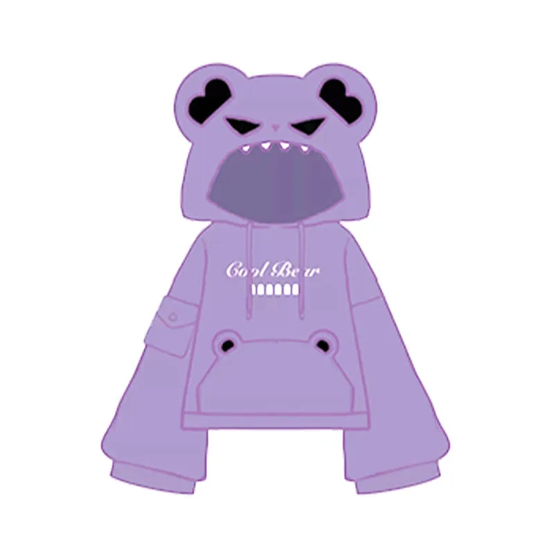 Aowu Aowu Cool Bear Hoodie