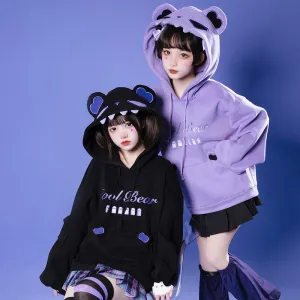 Aowu Aowu Cool Bear Hoodie