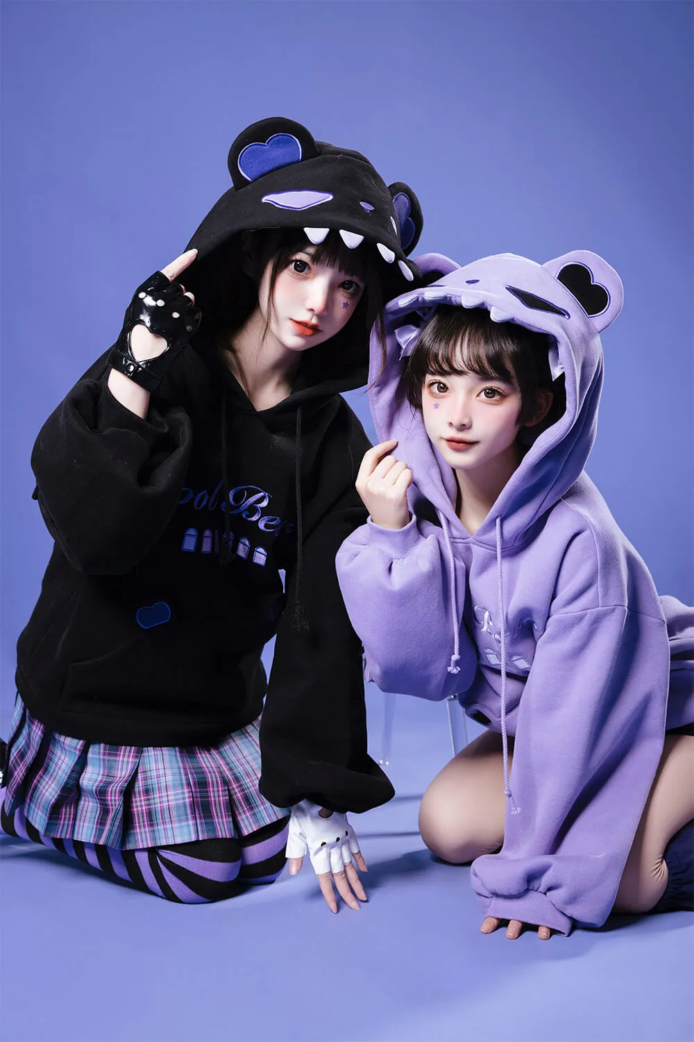 Aowu Aowu Cool Bear Hoodie