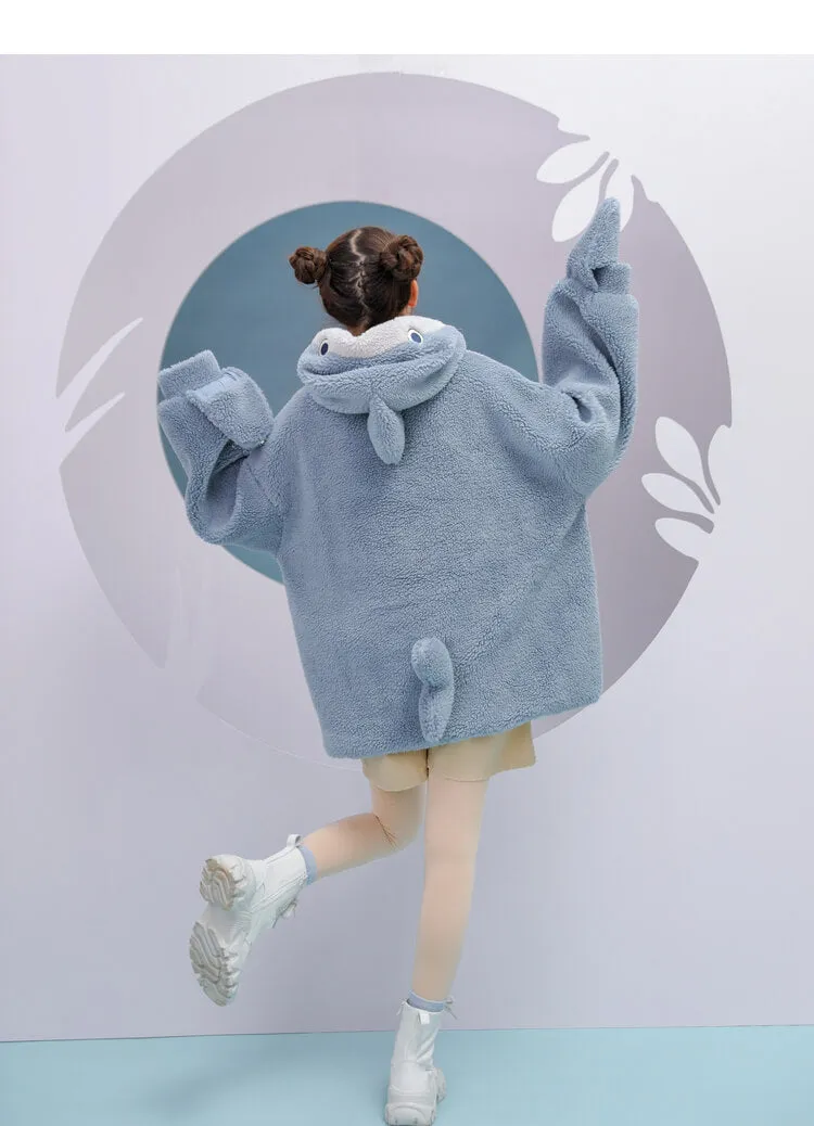 Autistic Shark Attack Zip Fleece Hoodie