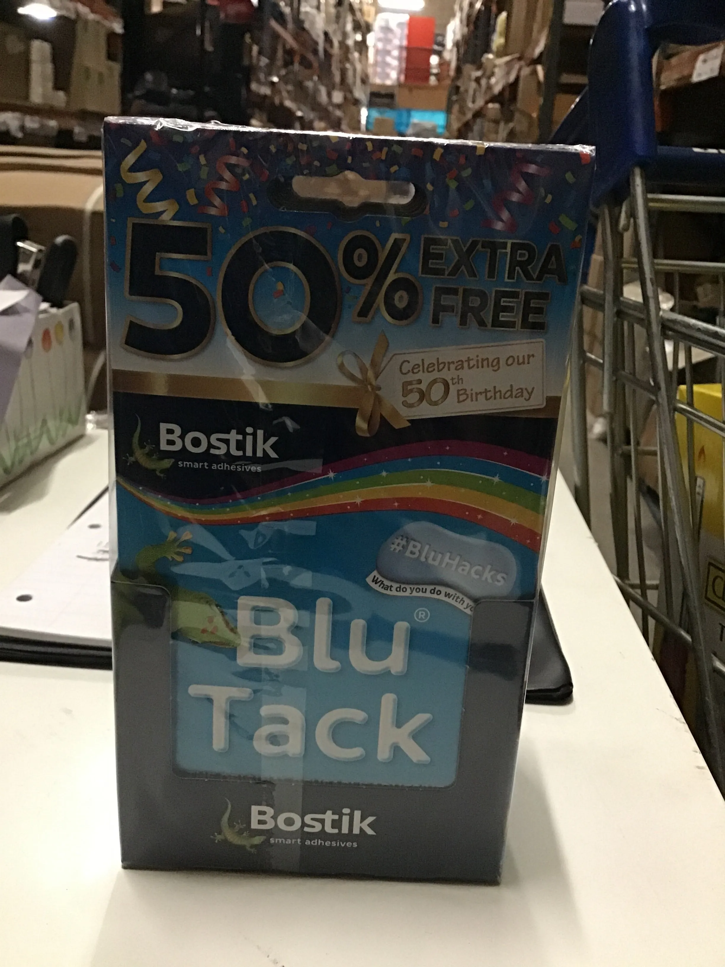 Bostik Blu Tack 50% Extra Free - Case of 12
