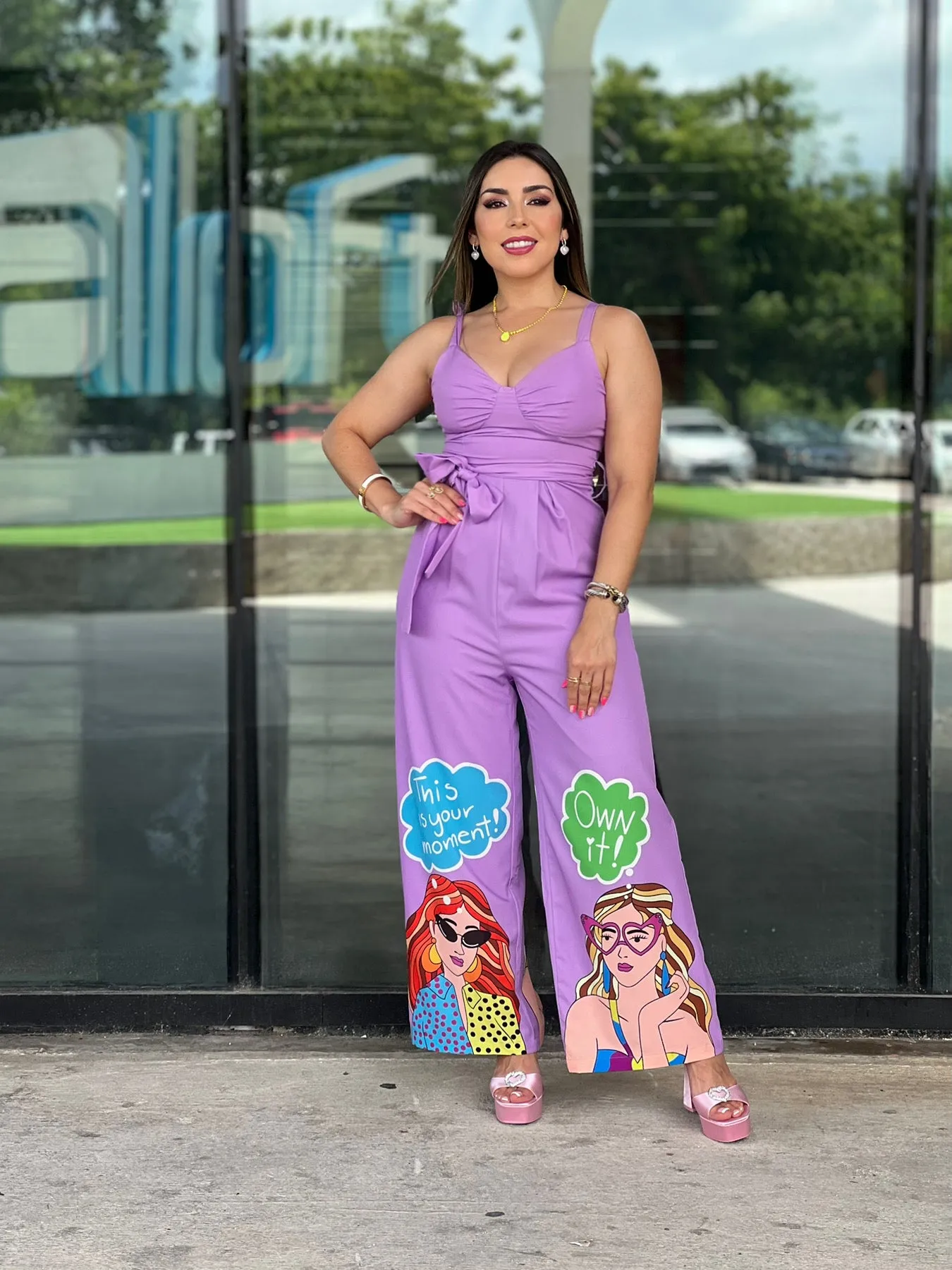 Dolls Print Jumpsuit