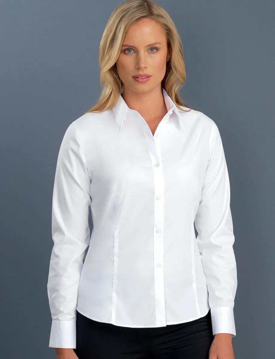 John Kevin Womens Long Sleeve Poplin (101)