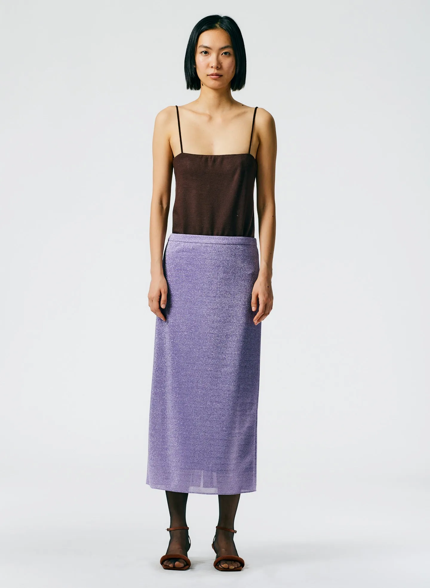 Lurex Haze Pencil Skirt