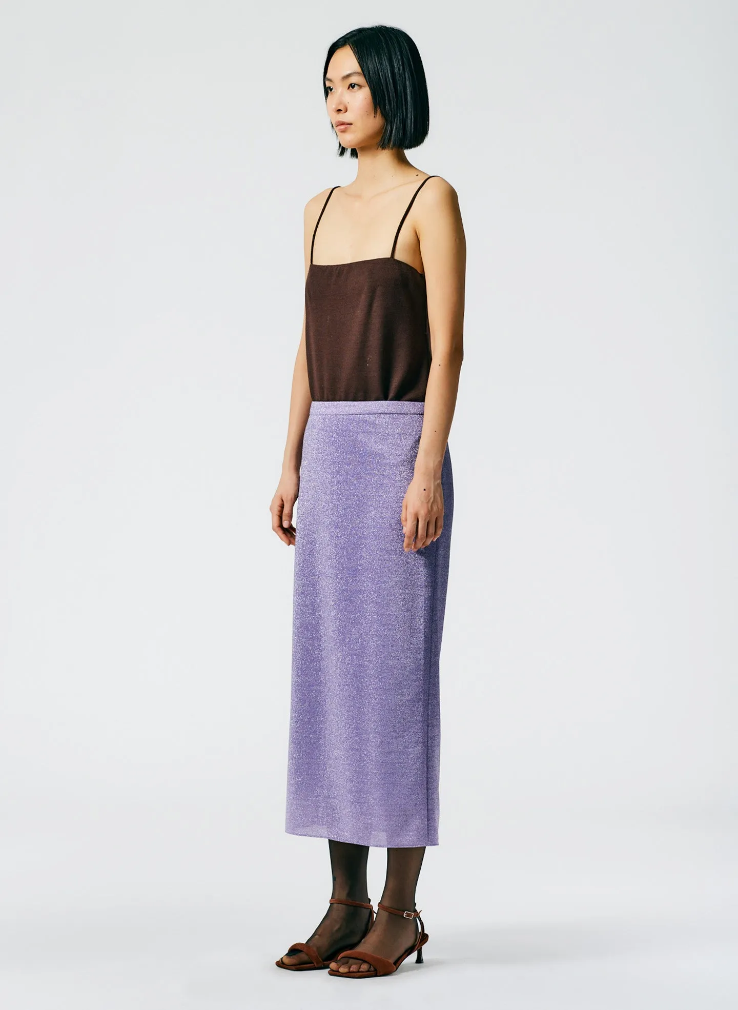 Lurex Haze Pencil Skirt