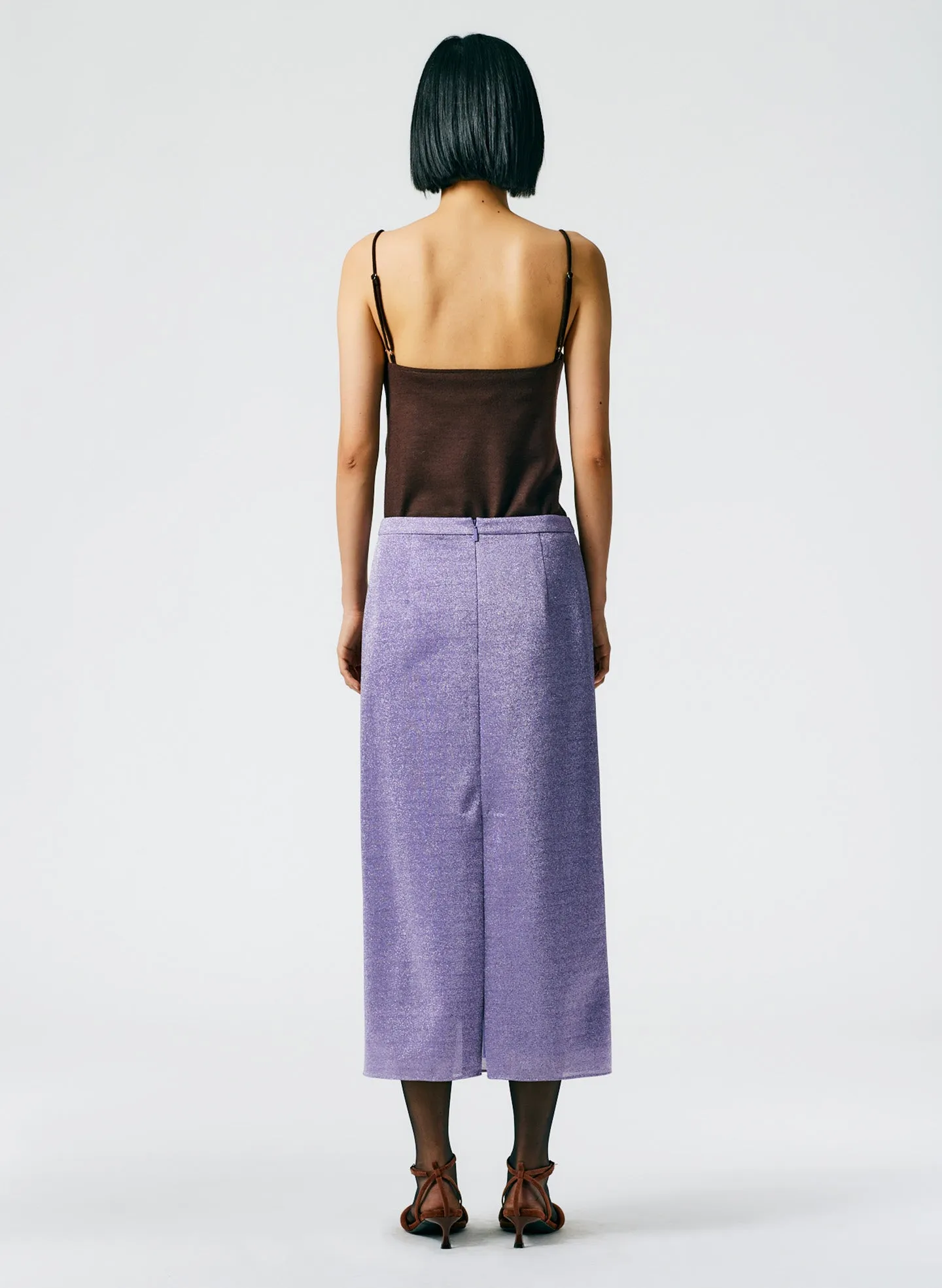 Lurex Haze Pencil Skirt