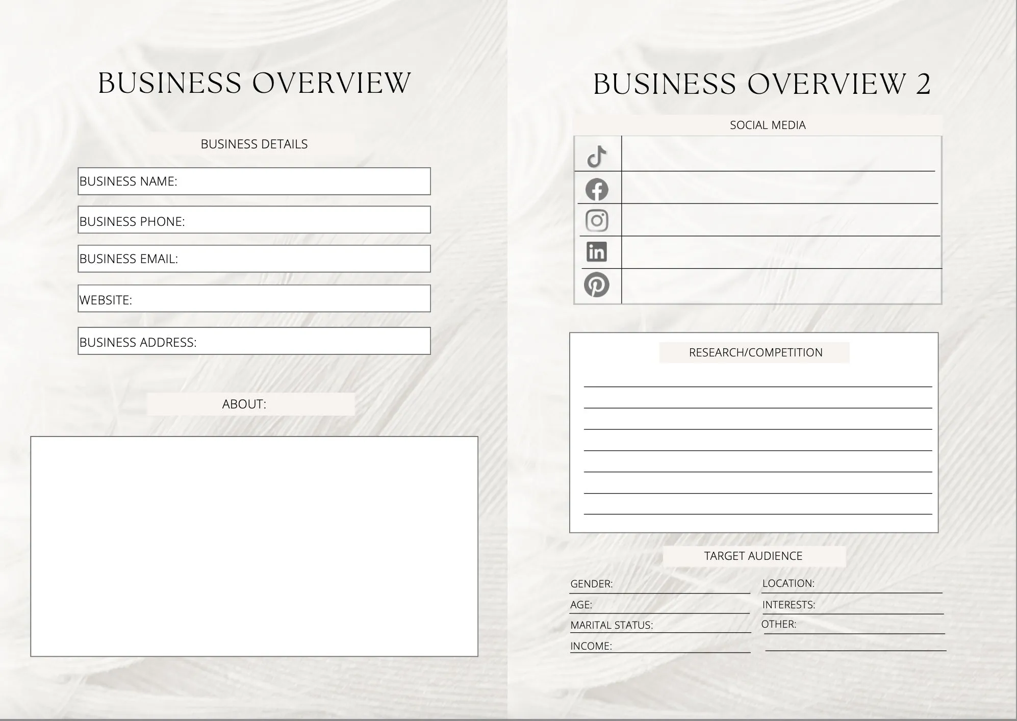 Permanent Jewelry Business Planner