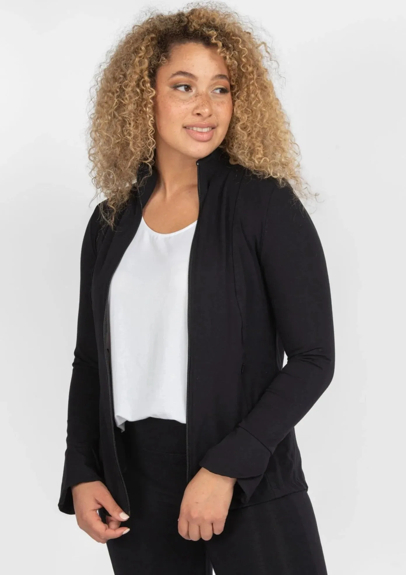 The Dressy Track Jacket in Graphite - Final Sale